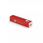 11106. Bateria port&aacute;til em alum&iacute;nio 2.200 mAh - Vermelho