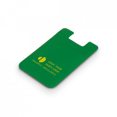11126. Porta cart&otilde;es para celular - Verde