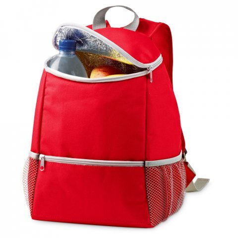 11136. Cooler. Mochila t&eacute;rmica 10 L em 600D - Vermelho