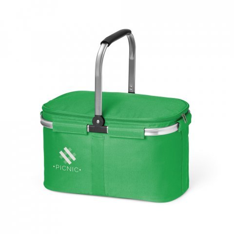11139. Cooler. Sacola t&eacute;rmica flex&iacute;vel 30 L em 600D - Verde
