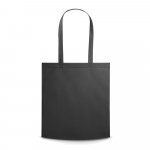 SALVADOR. Sacola em non-woven (80 g/m&sup2;) termo-selado com al&ccedil;as - Preto