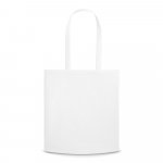 SALVADOR. Sacola em non-woven (80 g/m&sup2;) termo-selado com al&ccedil;as - Branco