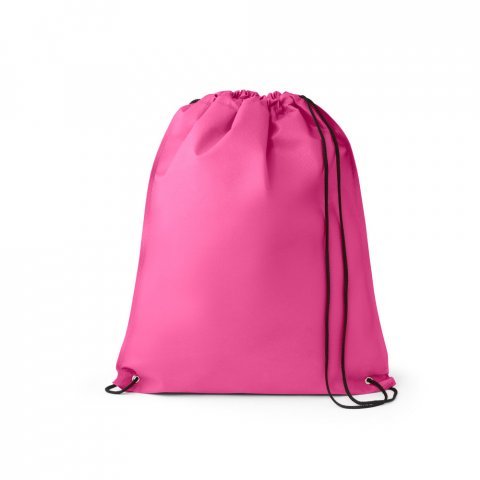 GALWAY. Sacola tipo mochila em non-woven (80 g/m&sup2;) termo-selado - Rosa