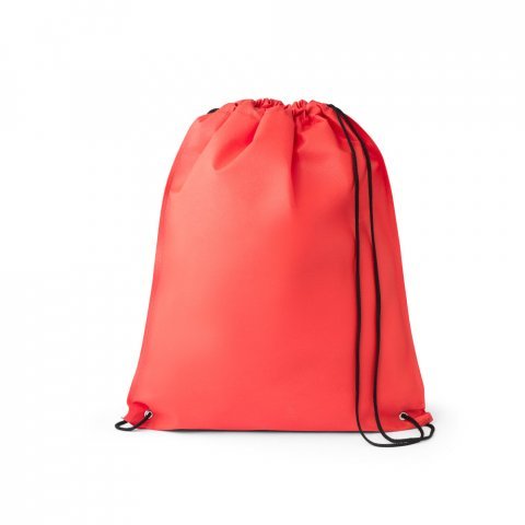GALWAY. Sacola tipo mochila em non-woven (80 g/m&sup2;) termo-selado - Vermelho