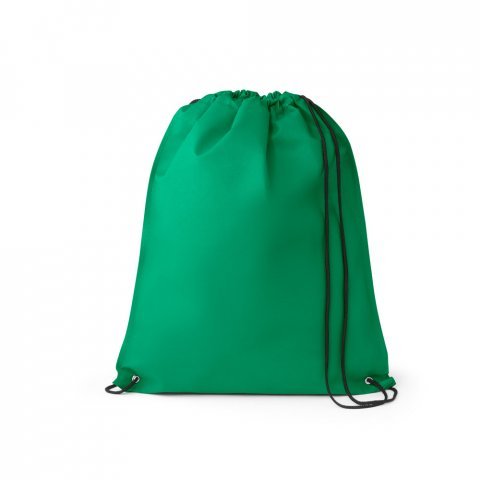 GALWAY. Sacola tipo mochila em non-woven (80 g/m&sup2;) termo-selado - Verde