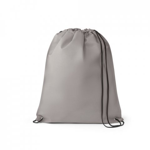 GALWAY. Sacola tipo mochila em non-woven (80 g/m&sup2;) termo-selado - Cinza