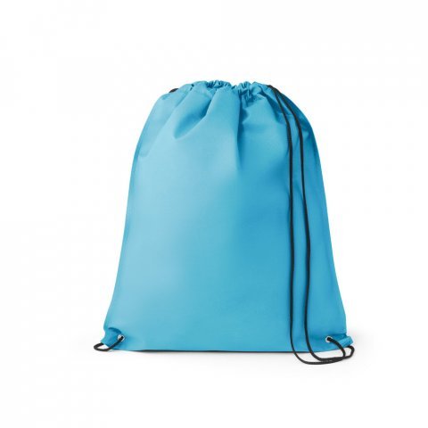 GALWAY. Sacola tipo mochila em non-woven (80 g/m&sup2;) termo-selado - Azul claro