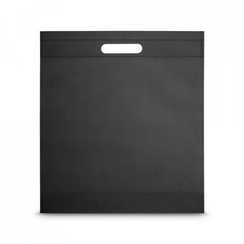 SHIRAZ. Sacola em non-woven (80 g/m&sup2;) termo-selado - Preto
