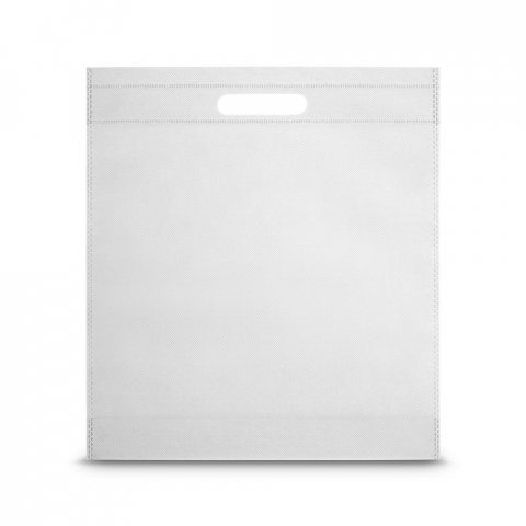 SHIRAZ. Sacola em non-woven (80 g/m&sup2;) termo-selado - Branco
