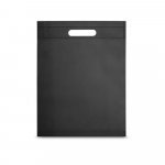 RENNES. Sacola em non-woven (80 g/m&sup2;) termo-selado - Preto