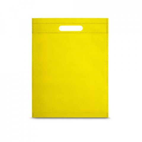 RENNES. Sacola em non-woven (80 g/m&sup2;) termo-selado - Amarelo