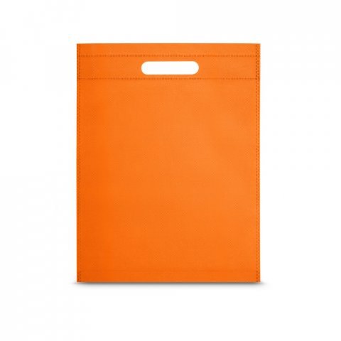 RENNES. Sacola em non-woven (80 g/m&sup2;) termo-selado - Laranja