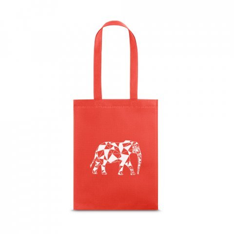 GOA. Sacola em non-woven (80 g/m&sup2;) termo-selado - Vermelho
