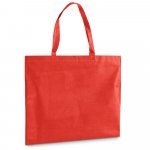 BURGOS. Sacola em non-woven (80 g/m&sup2;) termo-selado - Vermelho