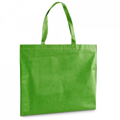 BURGOS. Sacola em non-woven (80 g/m&sup2;) termo-selado - Verde claro