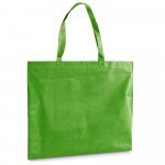 BURGOS. Sacola em non-woven (80 g/m&sup2;) termo-selado - Verde claro
