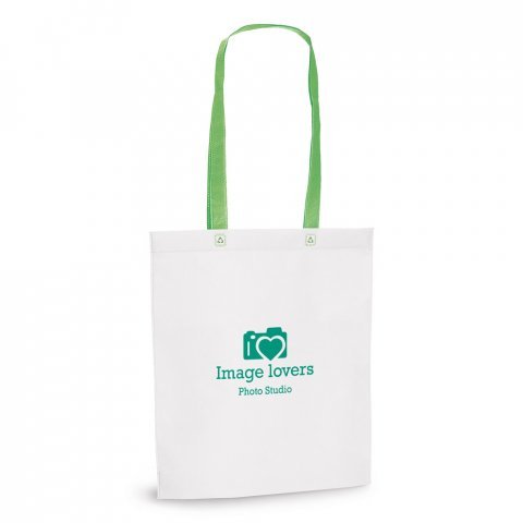 RECIFE. Sacola em non-woven (80 g/m&sup2;) termo-selado - Verde claro