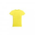 AMORA. Camiseta unissex de corte regular - Amarelo lim&atilde;o