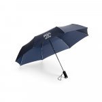MURIEL. Guarda-chuva em poli&eacute;ster dobr&aacute;vel com lanterna na pega - Azul