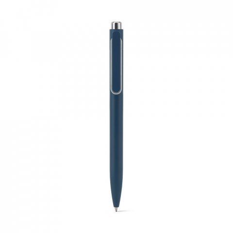 MEDEIROS. Conjunto composto por uma caneta esferogr&aacute;fica e uma caneta sem tinta, ambas em alum&iacute;nio 94% reciclado - Azul