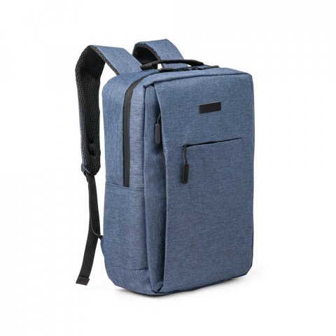 BORACAY. Mochila para notebook (15.6") em 300D de alta densidade com compartimento principal forrado (15 L) - Azul