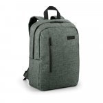 SHADES PLATE. Mochila para notebook (14'') em 600D de alta densidade com placa para personaliza&ccedil;&atilde;o (12 L) - Cinza