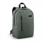 SHADES PLATE. Mochila para notebook (14'') em 600D de alta densidade com placa para personaliza&ccedil;&atilde;o (12 L) - Cinza