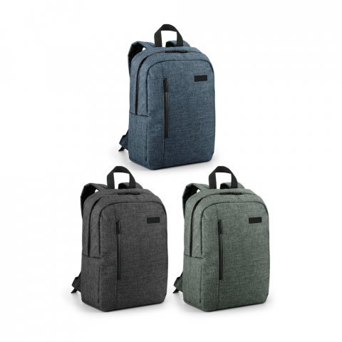SHADES PLATE. Mochila para notebook (14'') em 600D de alta densidade com placa para personaliza&ccedil;&atilde;o (12 L)