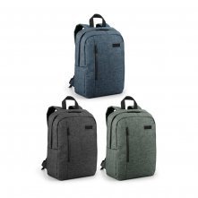 SHADES PLATE. Mochila para notebook (14'') em 600D de alta densidade com placa para personaliza&ccedil;&atilde;o (12 L)