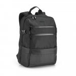 ZIPPERS PLATE. Mochila para notebook (15.6'') em 840D jacquard com dois compartimentos forrados (25 L) - Preto