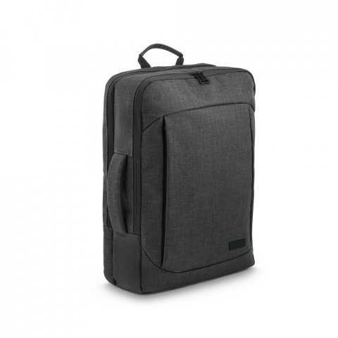 ALEXANDRIA PLATE. Mochila 2 em 1 em 600D para notebook (15.6" ) com placa para grava&ccedil;&atilde;o (14 L)