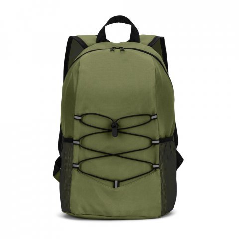 TURIM II. Mochila em poli&eacute;ster 600D (14 L) - Verde escuro