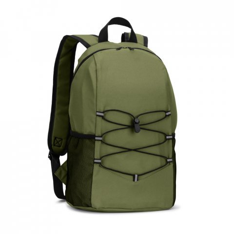 TURIM II. Mochila em poli&eacute;ster 600D (14 L) - Verde escuro