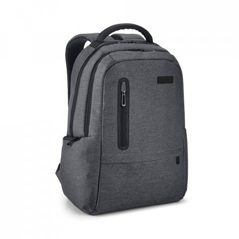 SPACIO. Mochila para notebook (17'') em Nylon 2Tone imperme&aacute;vel com dois compartimentos forrados e almofadados (26 L) - Cinza escuro