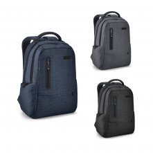 SPACIO. Mochila para notebook (17'') em Nylon 2Tone imperme&aacute;vel com dois compartimentos forrados e almofadados (20 L)