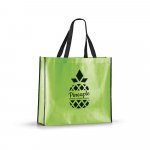 MEMPHIS. Sacola em non-woven laminado (120 g/m&sup2;) com lamina&ccedil;&atilde;o brilhante - Verde claro
