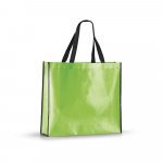 MEMPHIS. Sacola em non-woven laminado (120 g/m&sup2;) com lamina&ccedil;&atilde;o brilhante - Verde claro
