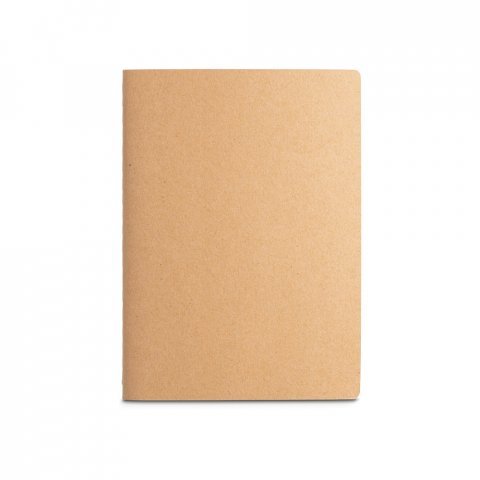 ALCOTT A4 II. Caderno A4 de capa flex&iacute;vel em cart&atilde;o (250 g/m&sup2;) com p&aacute;ginas lisas - Natural