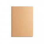 ALCOTT A4 II. Caderno A4 de capa flex&iacute;vel em cart&atilde;o (250 g/m&sup2;) com p&aacute;ginas lisas - Natural