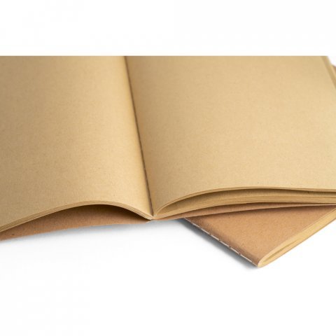 ALCOTT A5 II. Caderno A5 de capa flex&iacute;vel em cart&atilde;o (250 g/m&sup2;) com p&aacute;ginas lisas - Natural