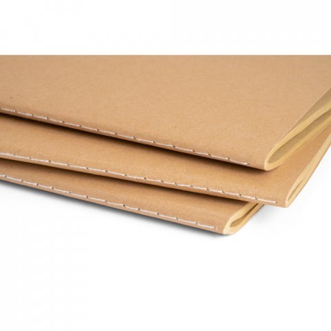 ALCOTT A6 II. Caderno de capa flex&iacute;vel em cart&atilde;o (250 g/m&sup2;) com p&aacute;ginas lisas - Natural