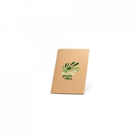 ALCOTT A6 II. Caderno de capa flex&iacute;vel em cart&atilde;o (250 g/m&sup2;) com p&aacute;ginas lisas - Natural