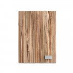 NERUDA II. Caderno A5 de capa dura em palha natural com p&aacute;ginas pautadas recicladas - Natural