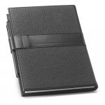 EMPIRE NOTEBOOK II. Caderno EMPIRE A5 com folhas pautadas, lisas e pontilhadas - Preto