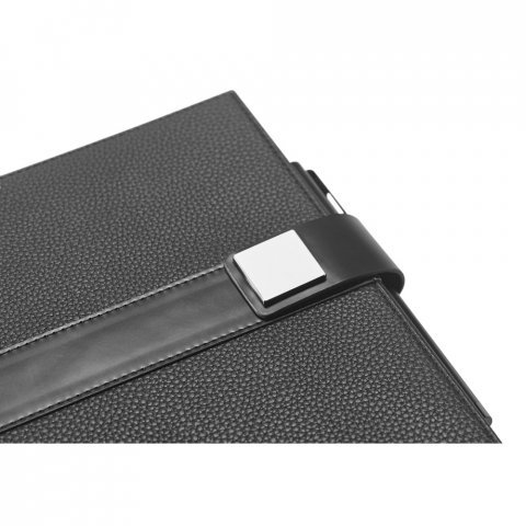 EMPIRE NOTEBOOK II. Caderno EMPIRE A5 com folhas pautadas, lisas e pontilhadas - Preto