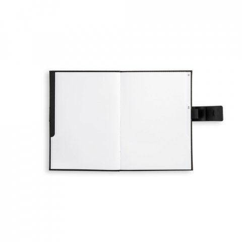 EMPIRE NOTEBOOK II. Caderno EMPIRE A5 com folhas pautadas, lisas e pontilhadas - Preto