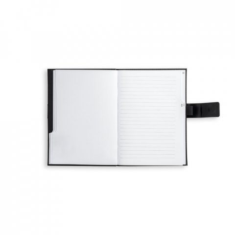 EMPIRE NOTEBOOK II. Caderno EMPIRE A5 com folhas pautadas, lisas e pontilhadas - Preto