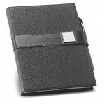 EMPIRE NOTEBOOK II. Caderno EMPIRE A5 com folhas pautadas, lisas e pontilhadas - Preto
