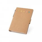 GULLAR. 6 blocos adesivados com 25 folhas cada e capa em papel kraft reciclado - Natural