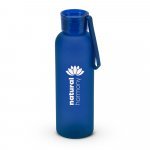 CARGNIN. Squeeze esportiva em PET 100% reciclado, com acabamento fosco (600 mL) - Azul